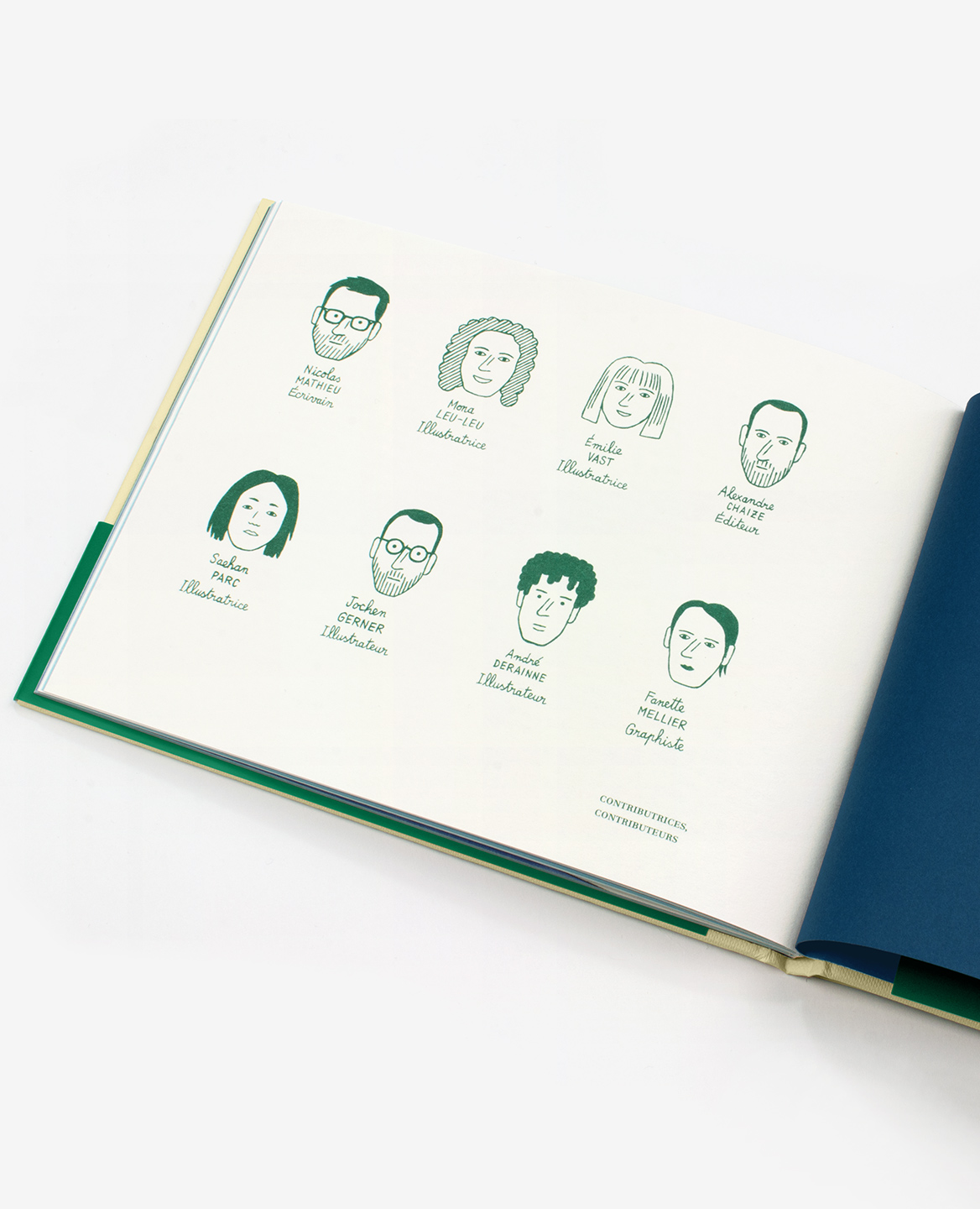 Portraits dessinés des contributrices et contributeurs de l’ouvrage Mon Grand Est